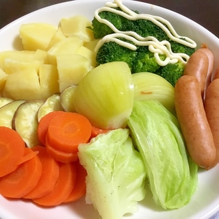 蒸し野菜のサラダ